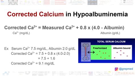 Calculate the <b>calcium</b> <b>correction</b> for Hypoalbuminemia of a patient whose serum albumin level is 4. . Md calc corrected calcium
